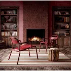 Aluminiowe krzesło do ustawiania w stosy Made in Italy, 2 sztuki - Shyla Viadurini