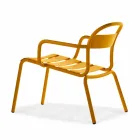 Aluminiowe krzesło do ustawiania w stosy Made in Italy, 2 sztuki - Shyla Viadurini