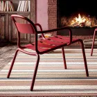 Aluminiowe krzesło do ustawiania w stosy Made in Italy, 2 sztuki - Shyla Viadurini