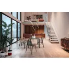 Metalowe krzesło do ustawiania w stosy Made in Italy, 4 sztuki - Prunella Viadurini