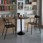 Metalowe krzesło do ustawiania w stosy Made in Italy, 4 sztuki - Xylia Viadurini