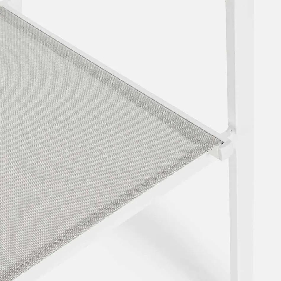 Krzesło ogrodowe do układania w stos w Textilene Homemotion, 6 sztuk - Narcissa Viadurini