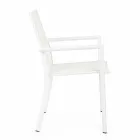 Krzesło ogrodowe z aluminium z podłokietnikami Homemotion - Casper Design Viadurini