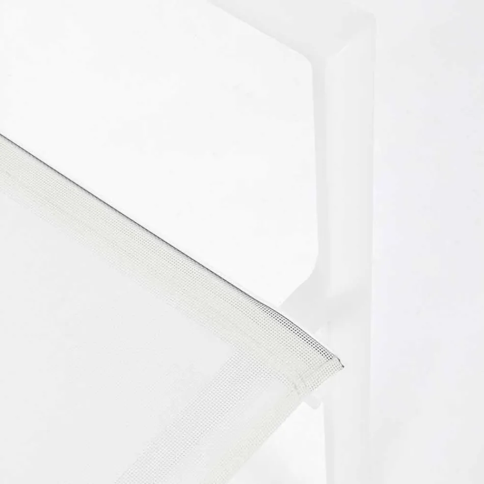 Krzesło ogrodowe z aluminium z podłokietnikami Homemotion - Casper Design Viadurini