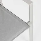 Krzesło ogrodowe z aluminium z podłokietnikami Homemotion - Casper Design Viadurini