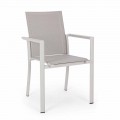 Krzesło ogrodowe z aluminium z podłokietnikami Homemotion - Casper Design