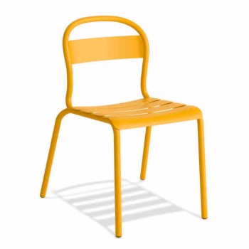 Aluminiowe krzesło do ustawiania w stosy Made in Italy, 4 sztuki - Ulyssa