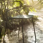 Krzesło ogrodowe z metalu i poliuretanu Made in Italy, 2 sztuki - Trosa Viadurini