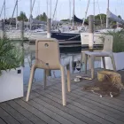 Krzesło ogrodowe z polietylenu 7 kolorów Made in Italy 2 sztuki - Ronnie Viadurini