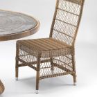 Krzesło ogrodowe z polirattanu z opcjonalną poduszką - Gigi Viadurini