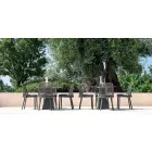 Krzesło zewnętrzne Varaschin Emma z tkaniną i aluminium Viadurini