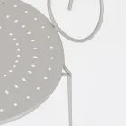 Krzesło ogrodowe z podłokietnikami Shabby Chic ze stali - Enchantment Viadurini