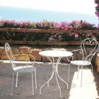 Krzesło ogrodowe z podłokietnikami Shabby Chic ze stali - Enchantment Viadurini