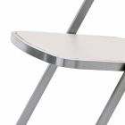 Krzesło ogrodowe do układania w stosy ze stali, nowoczesny design Made in Italy - Boston Viadurini