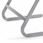 Krzesło ogrodowe do układania w stosy ze stali, nowoczesny design Made in Italy - Boston Viadurini