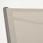 Krzesło ogrodowe z możliwością sztaplowania, nowoczesny design z aluminium i tkaniny - Franz Viadurini