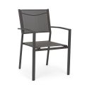 Krzesło ogrodowe do ustawiania w stos z aluminium i nowoczesnego designu Textilene - Franz