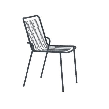 Krzesło ogrodowe do układania w stosy z ocynkowanego metalu Made in Italy 4 sztuki - Vikas Viadurini