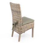 Krzesło ogrodowe z włókna naturalnego autorstwa Kubù - Flavio Viadurini