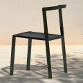 Krzesło ogrodowe z tekstylnej i aluminiowej podstawy Made in Italy - Milanka