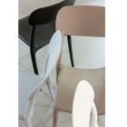 Krzesło sztaplowane do użytku wewnątrz i na zewnątrz z polipropylenu w różnych kolorach - Garima Viadurini