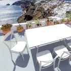 Krzesło sztaplowane do użytku wewnątrz i na zewnątrz, ze wzmocnionej żywicy z włóknem szklanym - Naira Viadurini