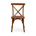 Sztaplowane krzesło wewnętrzne z drewna wiązu - Barriera Viadurini