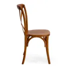 Sztaplowane krzesło wewnętrzne z drewna wiązu - Barriera Viadurini