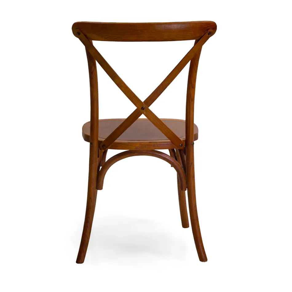 Sztaplowane krzesło wewnętrzne z drewna wiązu - Barriera Viadurini