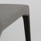 Krzesło do wnętrz z drewna jesionowego i sztucznej skóry Made in Italy - Floki Viadurini