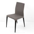 Krzesło do wnętrz z drewna jesionowego i sztucznej skóry Made in Italy - Floki