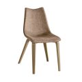 Krzesło do wnętrz z malowanego metalu i miękkiego vintage Made in Italy - Merkimer