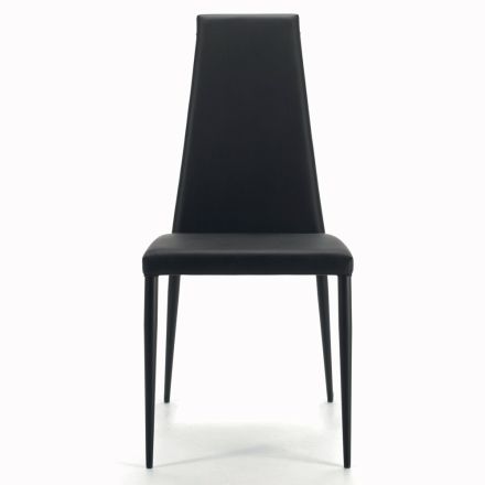 Krzesło wewnętrzne w pełni wyściełane i tapicerowane Wyprodukowano we Włoszech - Triest Viadurini