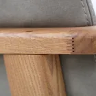 Krzesło do jadalni z podłokietnikami z drewna jesionowego Made in Italy - Betsy Viadurini