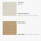 Krzesło do jadalni z siedziskiem z tkaniny i konstrukcją jesionową - Aisha Viadurini