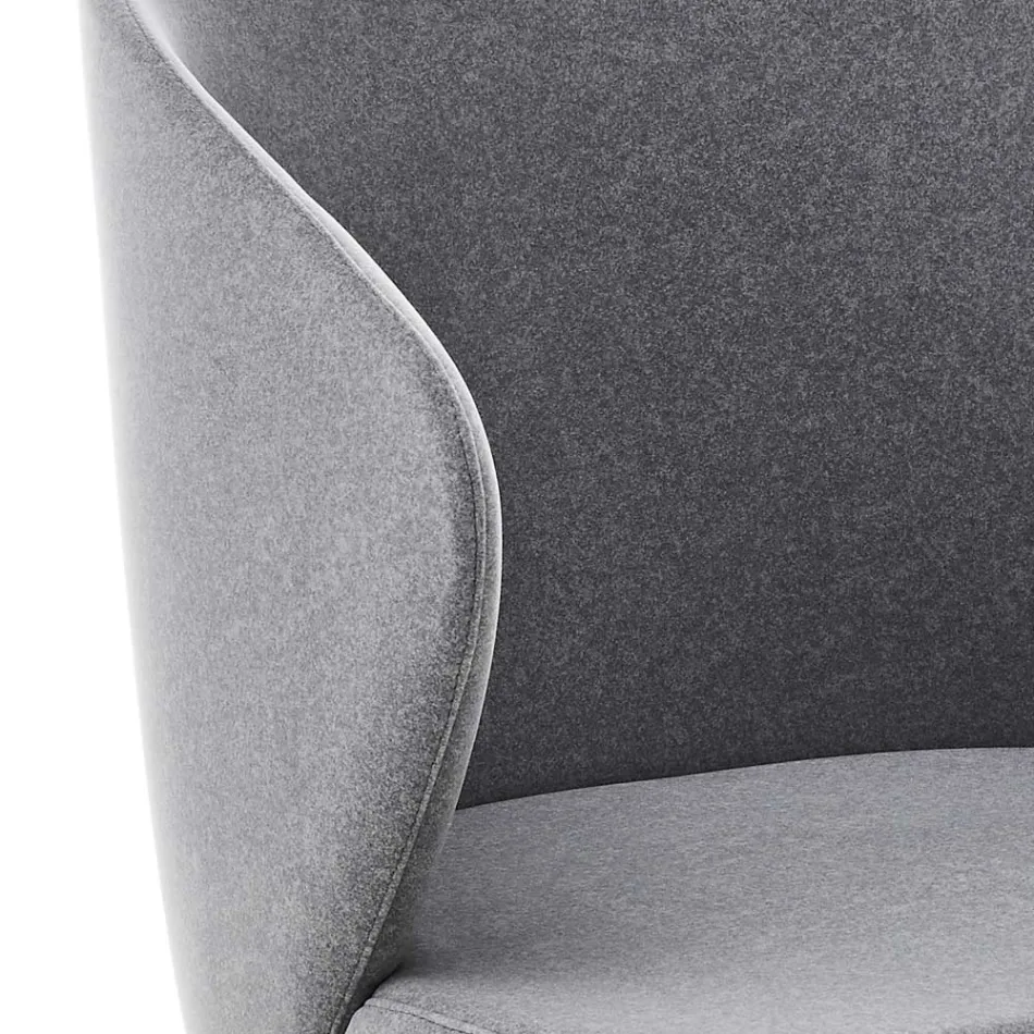 Krzesło do jadalni z metalową konstrukcją i aksamitnym siedziskiem Made in Italy - Rodino Viadurini