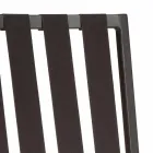 Krzesło do jadalni na zewnątrz z aluminium i luksusowej liny designerskiej 3 wykończenia - Julie Viadurini