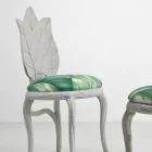 Wyściełane krzesło do jadalni o nowoczesnym wyglądzie, wykonane we Włoszech, Daniel Viadurini