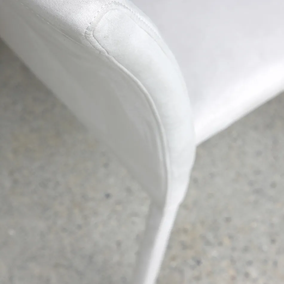 Metalowe krzesło do jadalni pokryte kolorowym Econabuk, 4 sztuki - Anita Viadurini