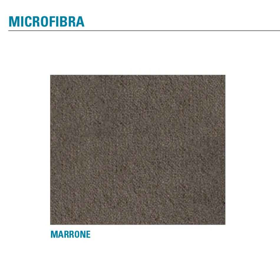 Metalowe krzesło do jadalni pokryte mikrofibrą Made in Italy - Suzanne Viadurini