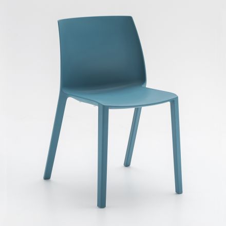 Krzesło do jadalni z kolorowego polipropylenu Made in Italy, 4 sztuki - Guenda Viadurini