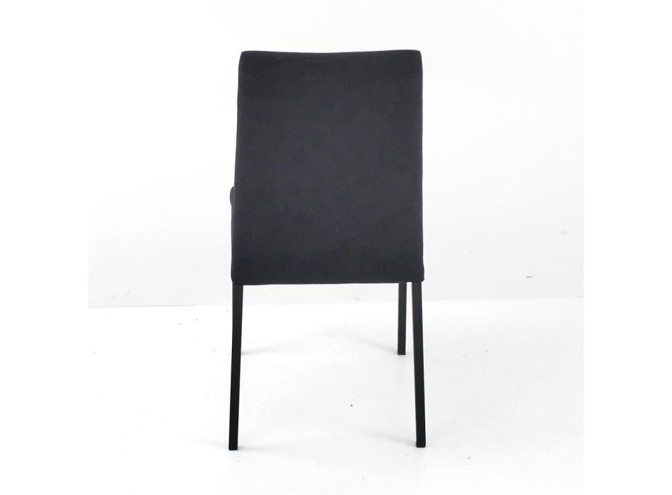 Krzesło do jadalni z wysokim oparciem Made in Italy - Orietta Viadurini