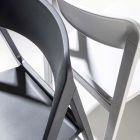 Składane krzesło do jadalni z kolorowego polipropylenu, 4 sztuki - Eliana Viadurini