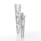 Składane krzesło reżyserskie z aluminium i tkaniny - Fluoro Viadurini