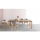 Krzesło do jadalni z drewna i tkaniny lub sztucznej skóry Made in Italy - Siren Viadurini