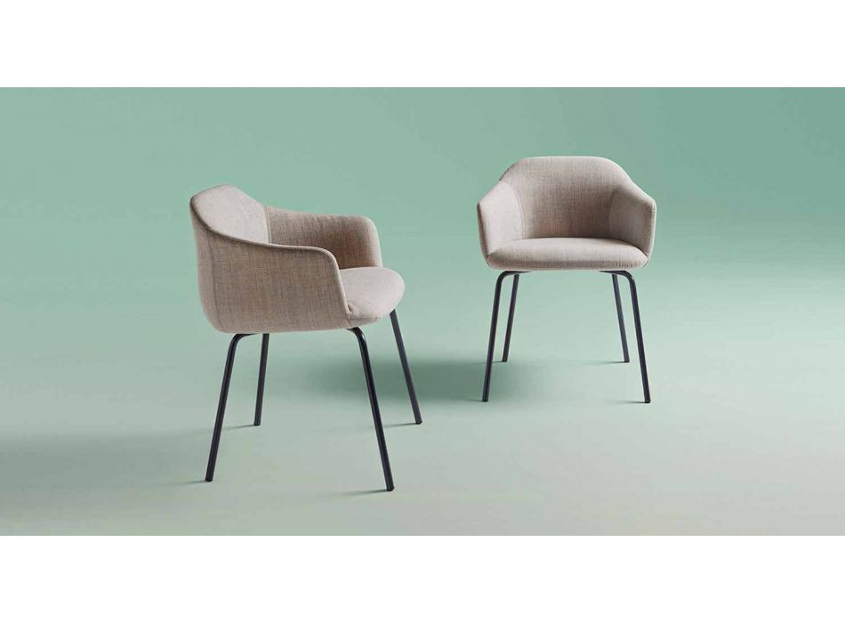 Nowoczesne krzesło do jadalni Made in Italy - Cloe Viadurini