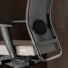 Ergonomiczne obrotowe krzesło biurowe z kółkami i podłokietnikami - Gimiglia Viadurini