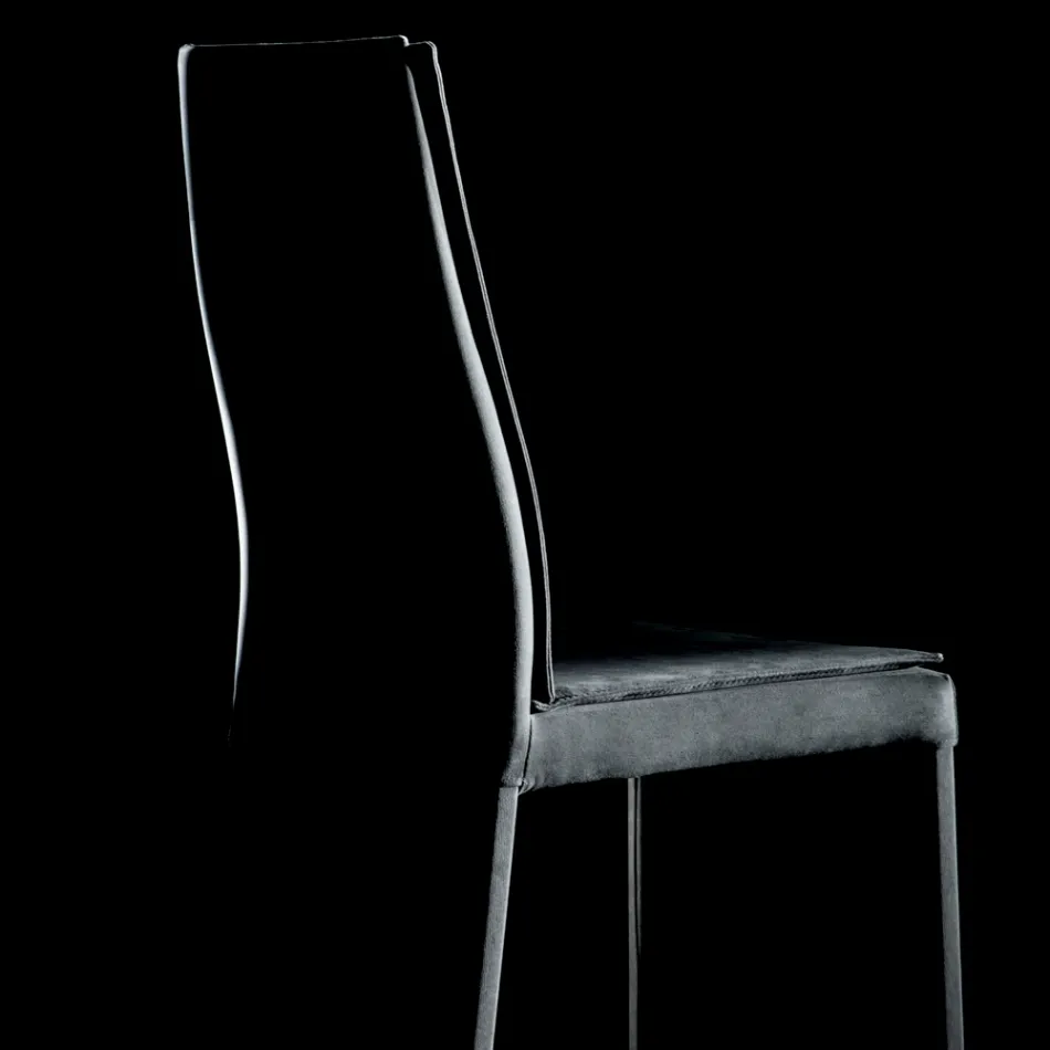 W pełni tapicerowane krzesło do salonu Made in Italy - Aosta Viadurini