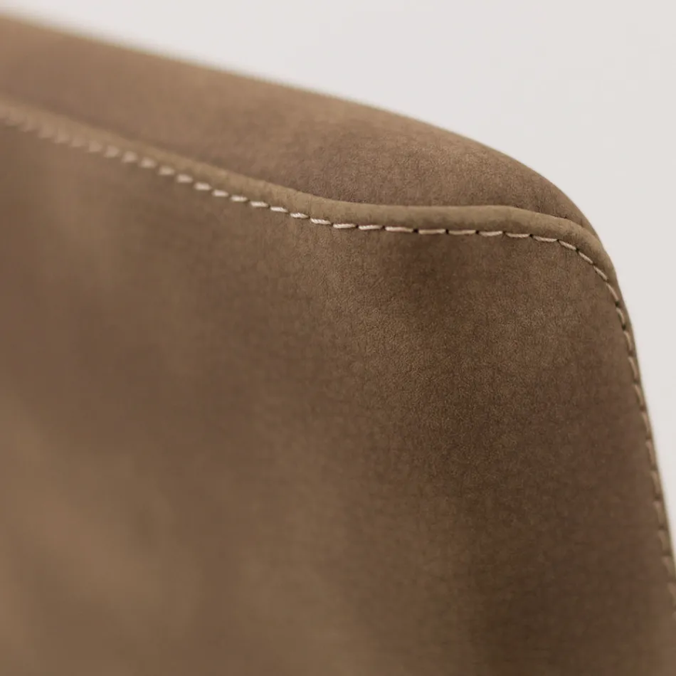 Krzesło do salonu z wysokim oparciem ze sztucznej skóry Made in Italy - Orietta Viadurini