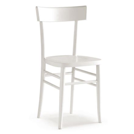 Krzesło do salonu ze strukturą i siedziskiem z drewna bukowego Made in Italy - Tisifone Viadurini